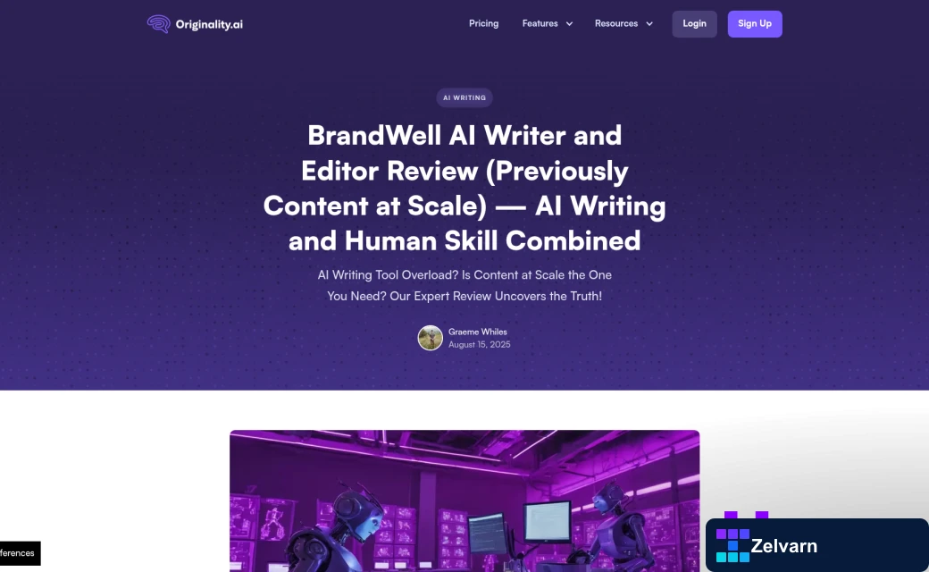 Screenshot of https://originality.ai/blog/content-at-scale-ai-writer-and-editor-review