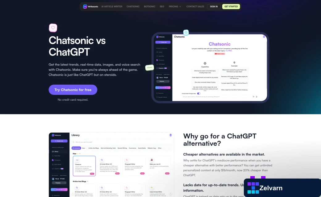 Screenshot of https://writesonic.com/compare/chatsonic-vs-chatgpt