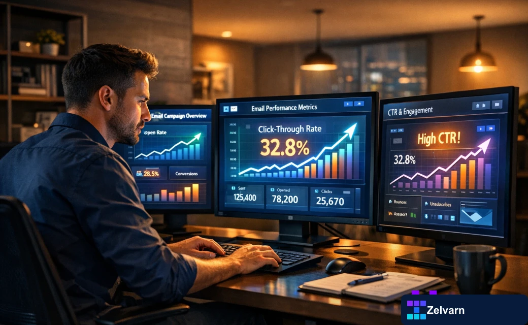 Bar chart comparing clicks and conversion rates