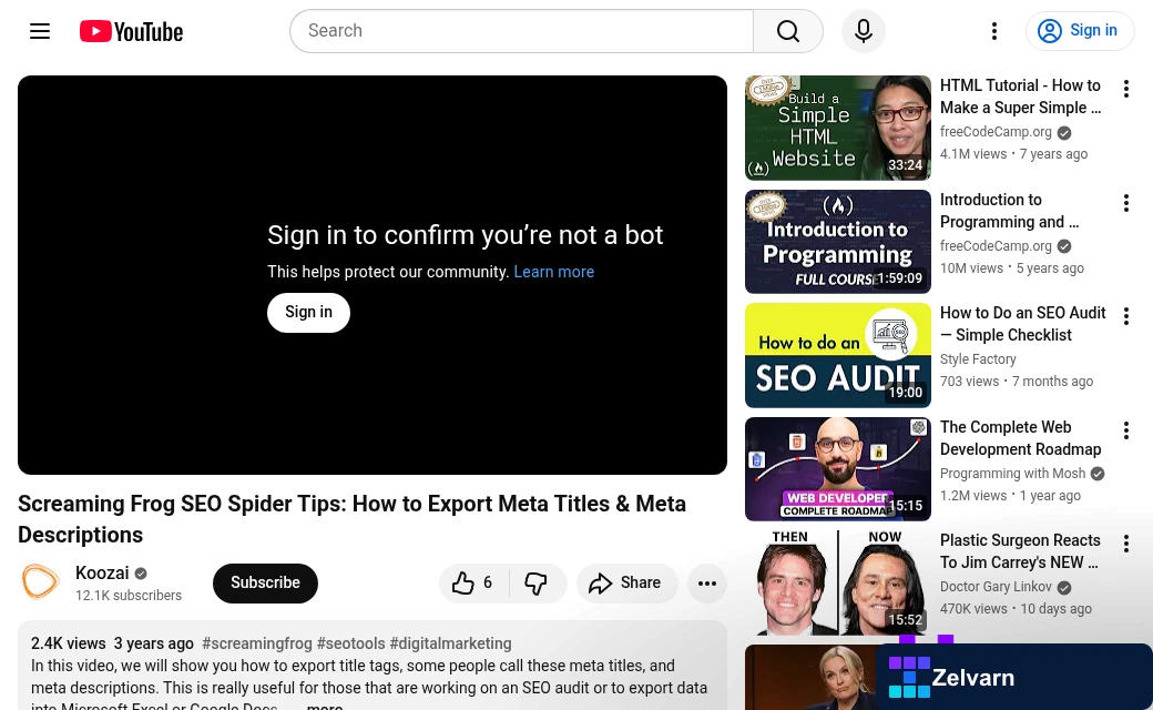 WordPress meta description audit dashboard overview