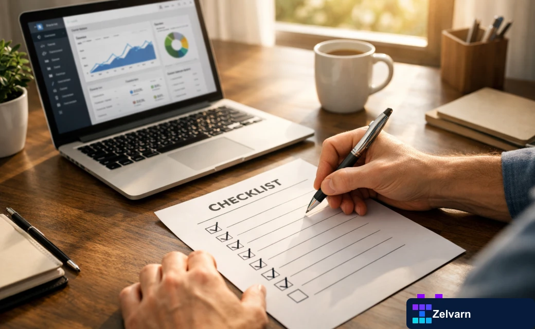 Checklist with WordPress post review steps