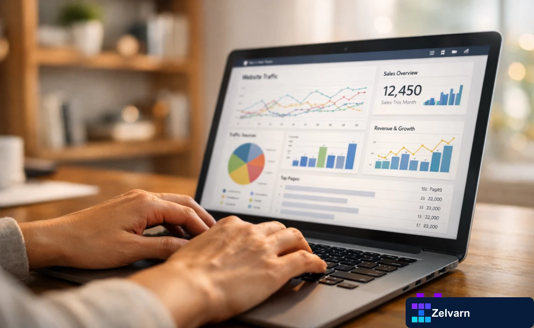 Old blog posts driving website traffic graph