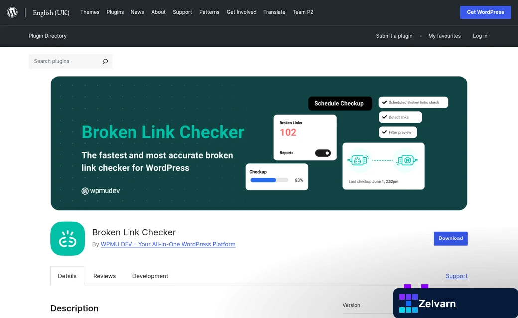 Multi-site broken link scanning dashboard interface