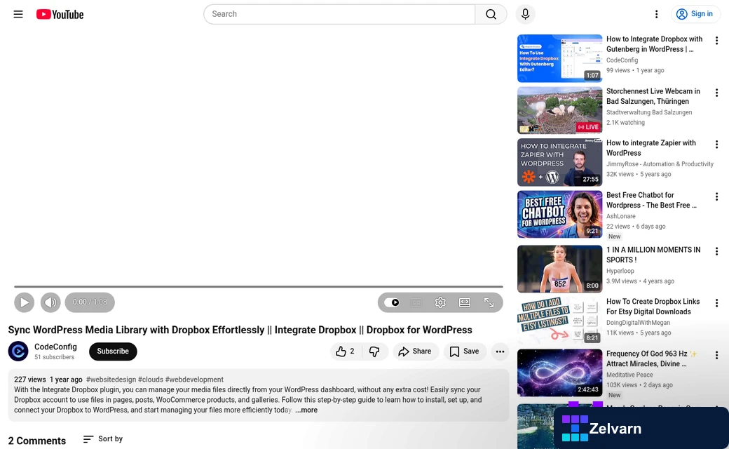 Dropbox folder organized as editorial calendar view